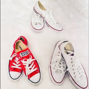 CONVERSE ALL STAR SET OF THREE SNEAKERS